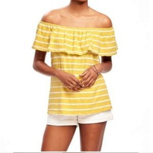 Old Navy Off the Shoulder Ruffle Top